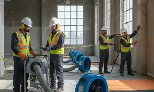 Structural drying equipment for water damage restoration in Little Rock, AR